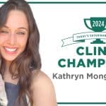 Kathryn Mongrain, founder of the Bottle Brigade, with a puppy